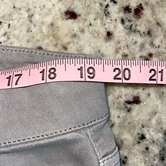 J. Jill Denim High Rise Crop Pull On Pants Jeans Stretch Size 18R Light Gray NWT - Picture 7 of 9